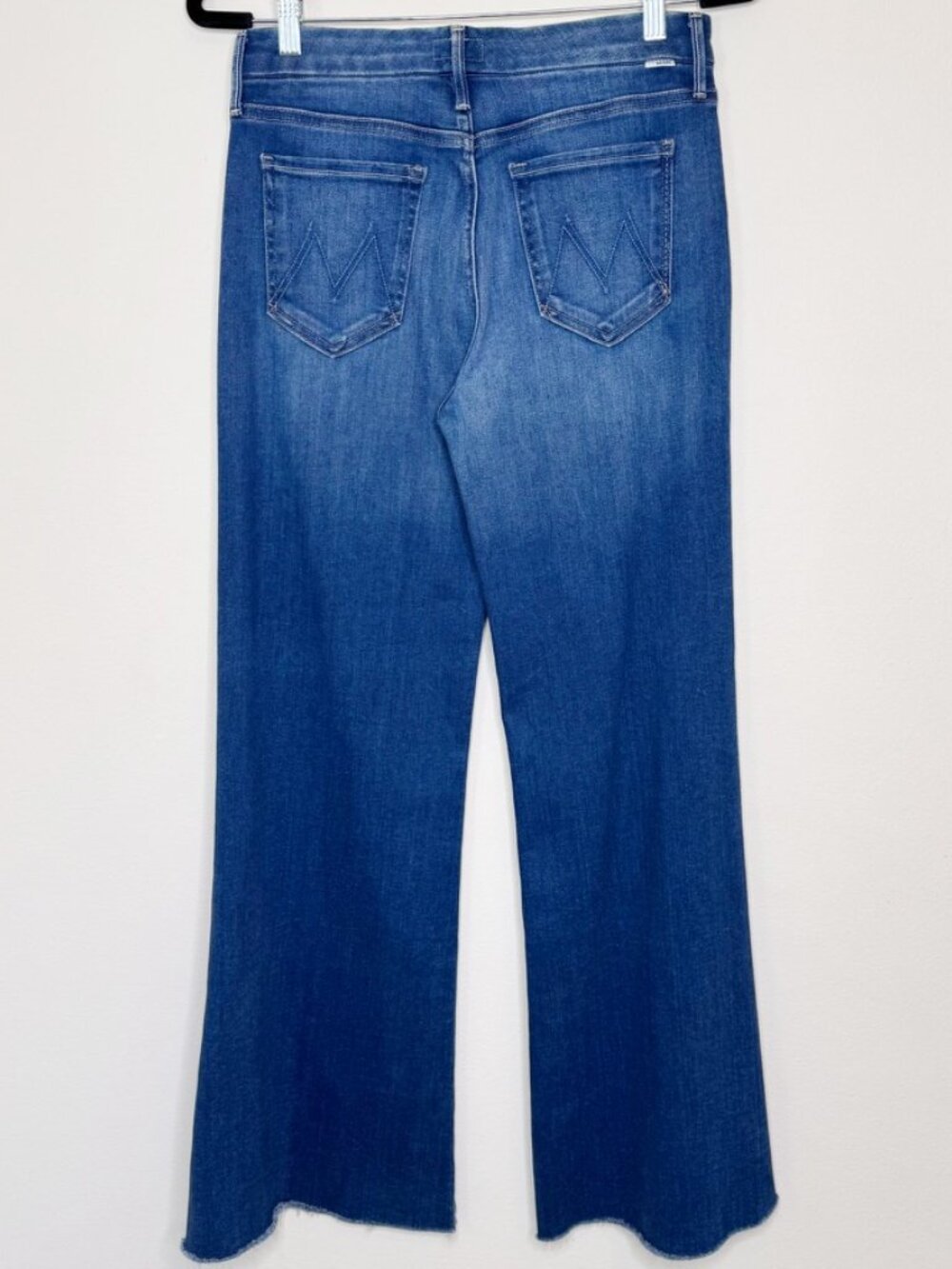 MOTHER The Roller Fray Balls Of Yarn Wide Leg Jeans Blue Size 29 - Picture 3 of 15